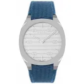 Gucci YA163422 Sølvfarvet/Læder Ø38 mm