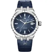 Maurice Lacroix Herreur AI6008-SS001-430-1 Aikon Blå/Læder Ø42 mm