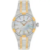 Maurice Lacroix Dameur AI1106-PVPD2-170-1 Aikon Hvid/Gul guldtonet