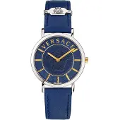 Versace Dameur VEK400121 Blå/Læder Ø36 mm