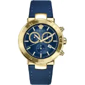 Versace Herreur VEPY00921 Urban Mystique Blå/Læder Ø44 mm