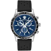 Versace Herreur VEZCA0124 Sport Blå/Læder Ø44 mm