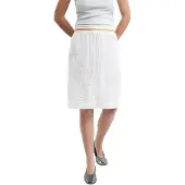 Balmohk 30000592 Flowers Embroidery Midinederdel