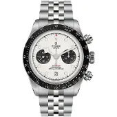 Tudor Herreur M79360n-0014 Black Bay Chrono Sølvfarvet/Stål Ø41 mm