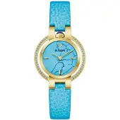 Bulova Dameur 97R104 Rubaiyat Blå/Læder Ø31 mm