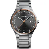 Bering Herreur 15139-709 Titanium Sort/Titanium Ø39 mm