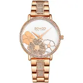 So & Co New York Dameur 5526.3 Madison Hvid/Rosaguldtonet stål