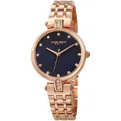 Akribos XXIV Dameur AK1085BU Crystal Blå/Rosaguldtonet stål Ø32 mm