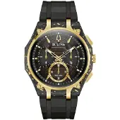 Bulova Herreur 98A328 Curv Brun/Gummi Ø44 mm