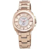 Akribos XXIV Dameur AK668RG Diamond Hvid/Rosaguldtonet stål Ø32 mm