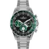Jacques Lemans Herreur 1-2127G Liverpool Sort/Stål Ø40 mm