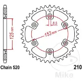 JT Sprockets 520 Sc Jtr210.49sc Steel Bagtandhjul