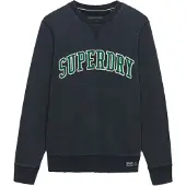 Superdry Sweatshirt creme / marin / smaragd