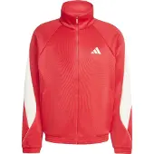 Adidas Sportssweatjakke 'Stadium' blodrød / hvid