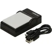 Duracell DRC5909, USB, Indendørs batterioplader, Canon NB-7L, Sort, 5 V, 5 V