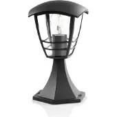 Philips myGarden Creek piedestal 60 W E27, uden pære, Udendørs piedestal/postbelysning, Sort, Metal, IP44, Have, Terrasse, I
