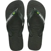 Havaianas - Sandaler og klipklappere - Brasil Logo Green Olive/Green Olive til UnisexUld - Størrelse 43 - 44 - Kaki