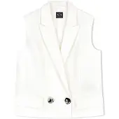 Armani Exchange A|X Armani Exchangetil kvinder. XW001770AF21530U0002 Hvid krydssvest (L), Casual, Linned, Klassisk