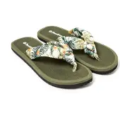 Brasileras Hibiscus Nudo Flip-flops