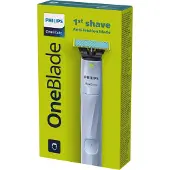Philips OneBlade First Shave QP1324/20 med dobbeltsidet blad