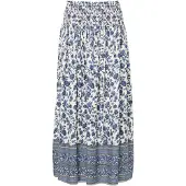 Lollys Laundry Nederdel 'Myra' safir / sort / hvid
