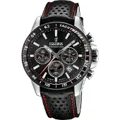 Festina Herreur F20561-4 Timeless Sort/Læder Ø45 mm