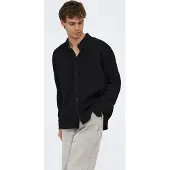 Only & Sons Skjorte 'ONSORSON' black denim