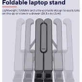 Trust Computer Products Trust Primo - Stander til notebook - kan foldes - op til 16 - grå
