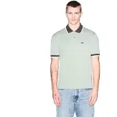 Armani Exchange A|X Armani Exchangetil mænd. XM002329AF13026U7210 Regular Polo grøn (XS), Casual, Bomuld, Korte ærmer