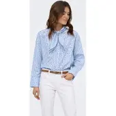 ONLY Bluse 'ONLDisako' opal / lyseblå / hvid