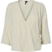 Pieces Pia Wrap 3/4-ærmet Skjorte