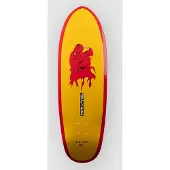 YOW Red Tiger 32.6" Pyzel x Surfskate Deck mønster