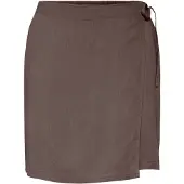 Pieces Pcpia Mini Linen Blend Slå-om-nederdel