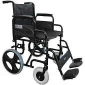 Seniorshop Komfortabel og foldbar transportkørestol