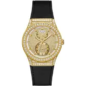 GUESS Dameur GW0439L2 Princess Guldfarvet/Gummi Ø39 mm