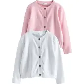 Next Cardigan lyserød / hvid