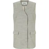 Soft Rebels Vest ' SRElliey ' lysegrå
