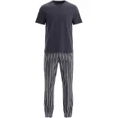 Dagi Pyjamas lang navy / grå / lysegrå