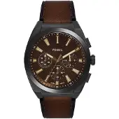 Fossil Herreur FS6108 Everett Brun/Læder Ø44 mm