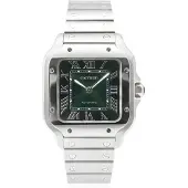 Cartier Dameur WSSA0061 Santos de Grøn/Stål Ø35 mm