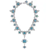 Noble Collection Forhekset opal halskæde