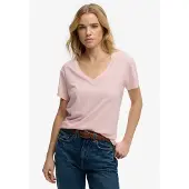 Superdry Studios Slub Embroidered Vee T-shirt Med Korte ærmer