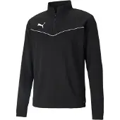 Puma Sportsweatshirt 'TeamRise' sort / hvid