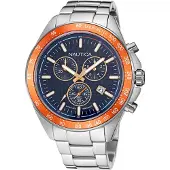 Nautica Herreur NAPOBF117 Blå/Stål Ø47 mm