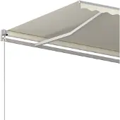 vidaXL markise 500x300 cm manuel betjening cremefarvet