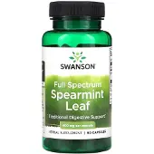 Swanson Health , Fullspektrum Spearmint Blad, 400 mg, 60 kapsler
