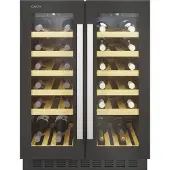 Candy CCVB 60D/1, Indbygget, 38 flaske(r), G, Indvendig belysning, Sort, Sort