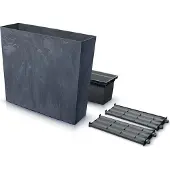 Prosperplast Doniczka URBI CASE TOWER BETON EFFECT DUC800TE vazonas - antracito spalvos