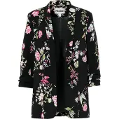 Pieces Boss 3/4 Printed Blazer