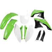 Ufo Kawasaki Kxf 450 2009-2011 Kakit213f-999 Fork Protectors & Plastikkit
